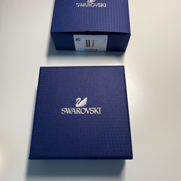 Swarovski Silver and Gold Drop Earrings - Picture 4 of 4